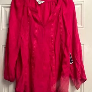 NWT Counterparts Hot Pink Top